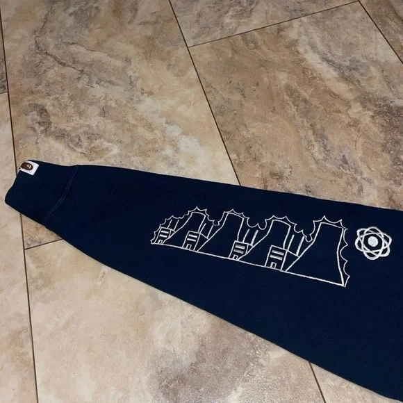 2008 Bape By A Bathing Ape Holstein Cow Full ZipHoodie Navy Size Large